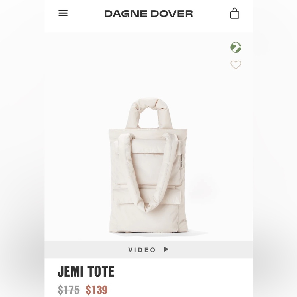 Jemi Cargo Puffer Tote In Moonbeam Gem